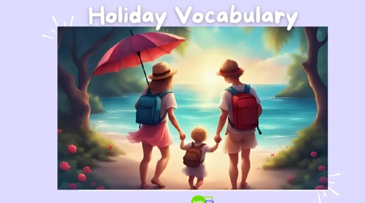 Atividade de inglês sobre Holiday Vocabulary