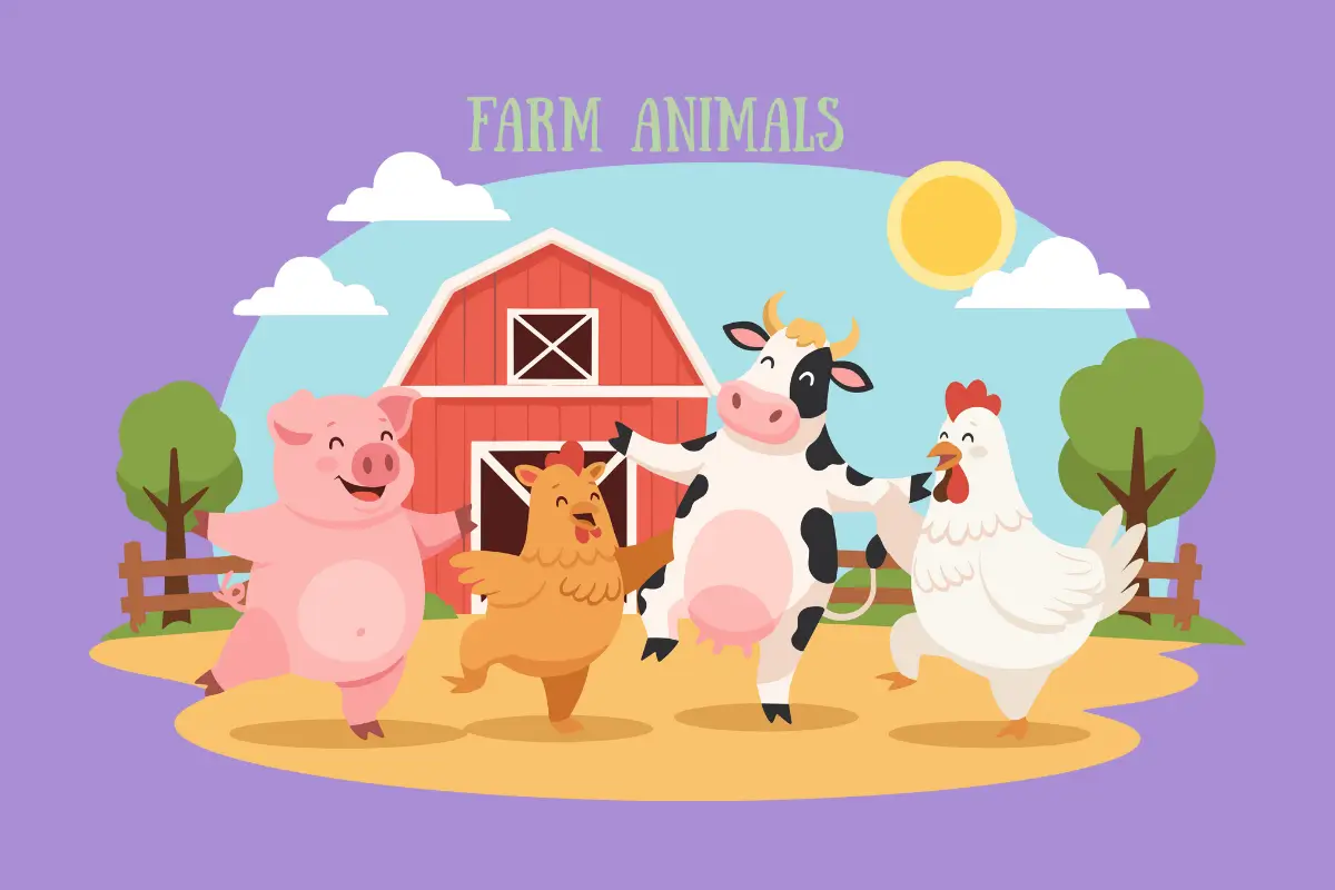 atividade de inglês farm animals fundamental 1